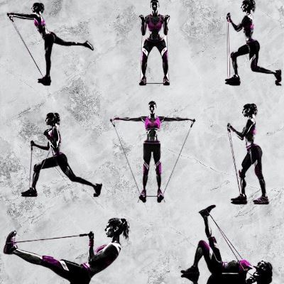 Bande de résistance - ResistanceBands™ - Noir - Élite Fitness Équipements