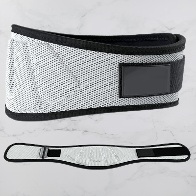 Ceinture pour la musculation - FitnessWaistBelts™ - Gris - Élite Fitness Équipements