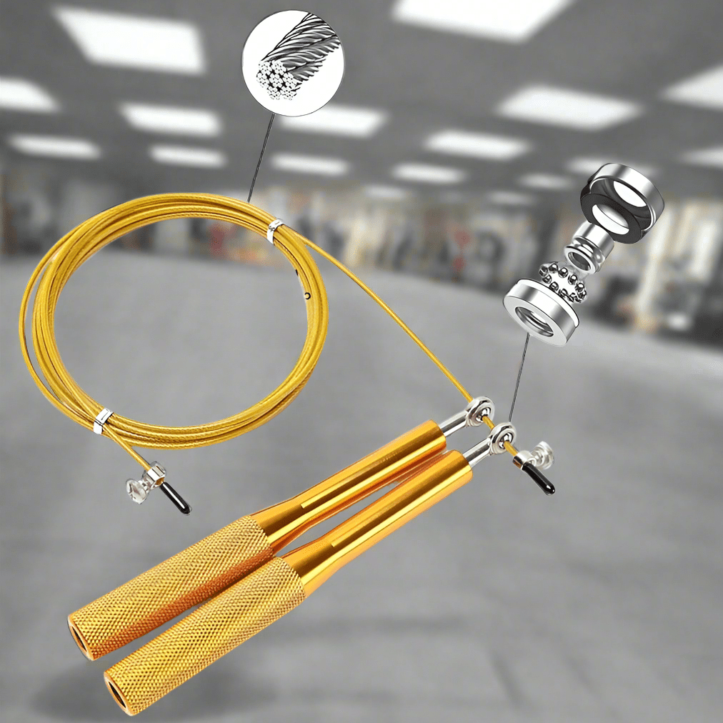 Corde à Sauter - JumpRopeCrossfit™ - Or - Élite Fitness Équipements