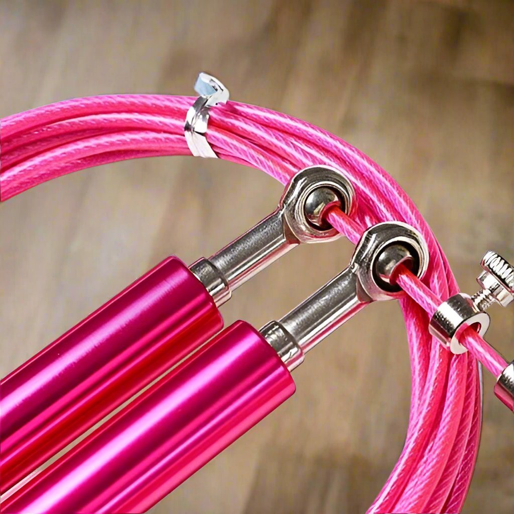 Corde à Sauter - JumpRopeCrossfit™ - Rose - Élite Fitness Équipements