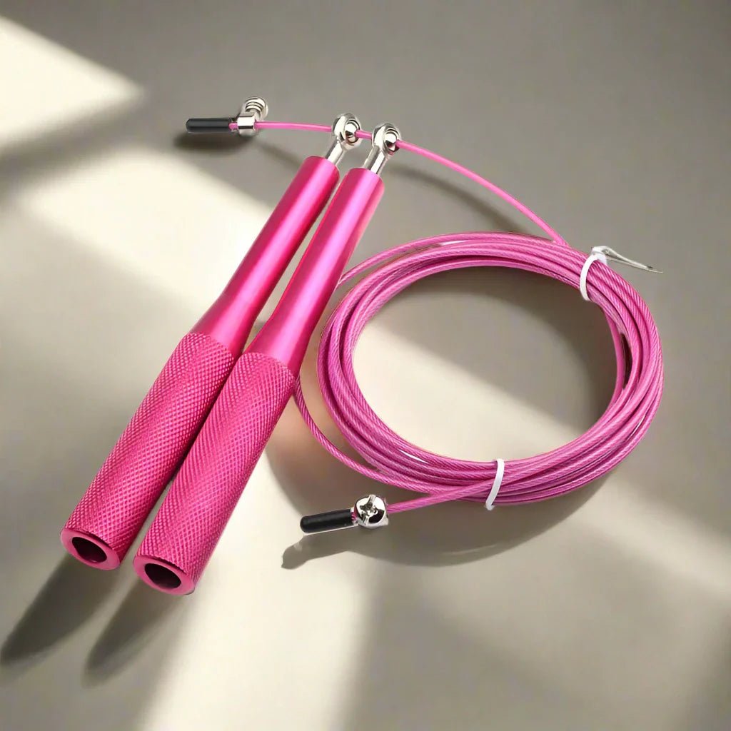 Corde à Sauter - JumpRopeCrossfit™ - Rose - Élite Fitness Équipements